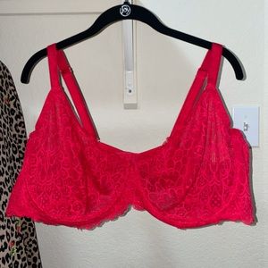 Torrid Red Lace Bra 48DD